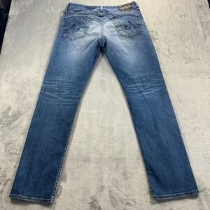 AG Adriano Goldschmied The Graduate Mens 34x33 Blue Tailored Leg Jeans Casual